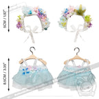 Mini Plush Outfit Spring Festival Sprite Dress accessory