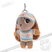 Load image into Gallery viewer, Mini Plush Outfit - Stripe Sweater and Beanie accessory
