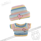 Mini Plush Outfit - Stripe Sweater and Beanie accessory