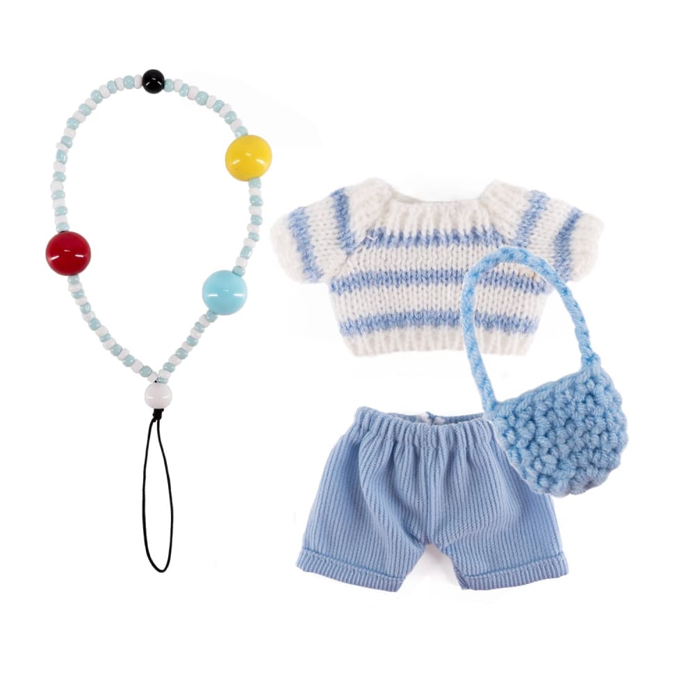 Mini Plush Outfit - Striped Sweater Casual Outfit accessory