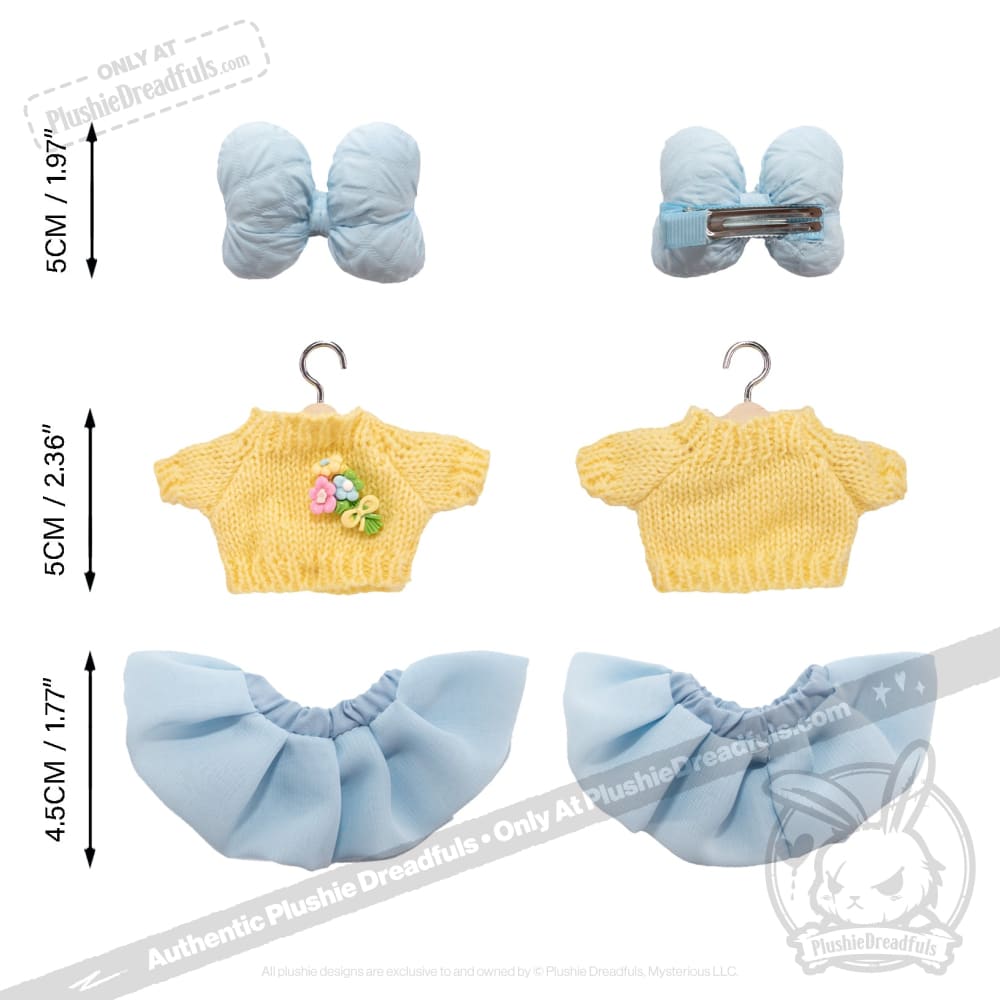 Mini Plush Outfit - Summer Nights Flower Sweater Ensemble accessory