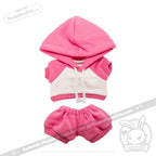 Mini Plush Outfit - Tiny Track Suit Hot Pink accessory