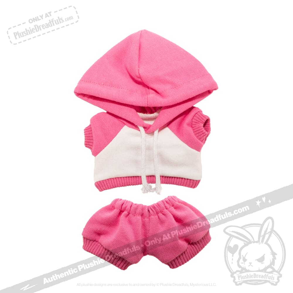 Mini Plush Outfit - Tiny Track Suit Hot Pink accessory