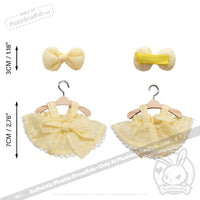 Load image into Gallery viewer, Mini Plush Outfit - Yellow Pinafore Dress accessory
