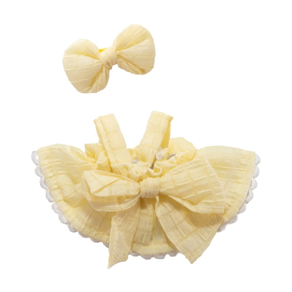 Mini Plush Outfit - Yellow Pinafore Dress accessory