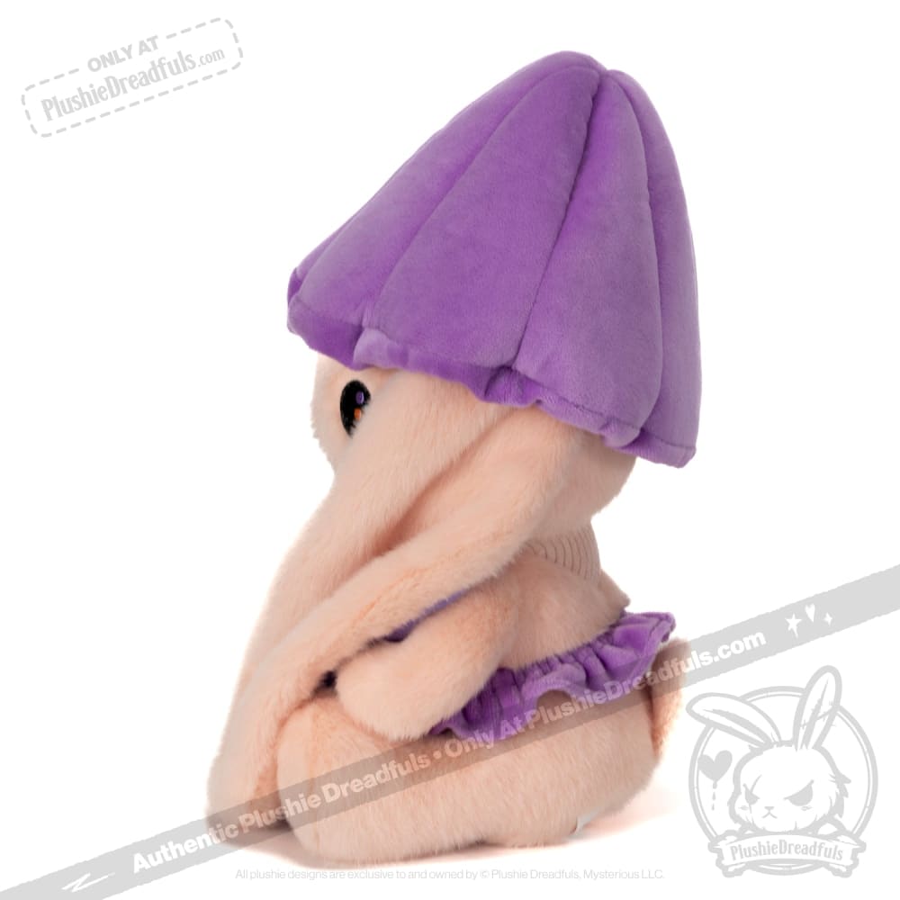 Plushie Dreadfuls - Mushroom Rabbit Lilac Bonnet Plush Stuffed Animal Toy