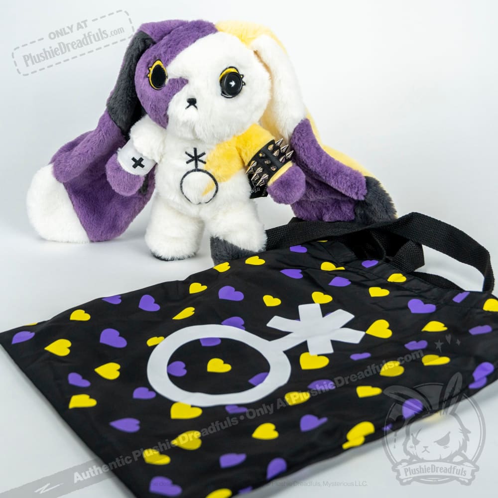 Plushie Dreadfuls -Non Binary Rabbit - Plush Stuffed Animal - Mysterious