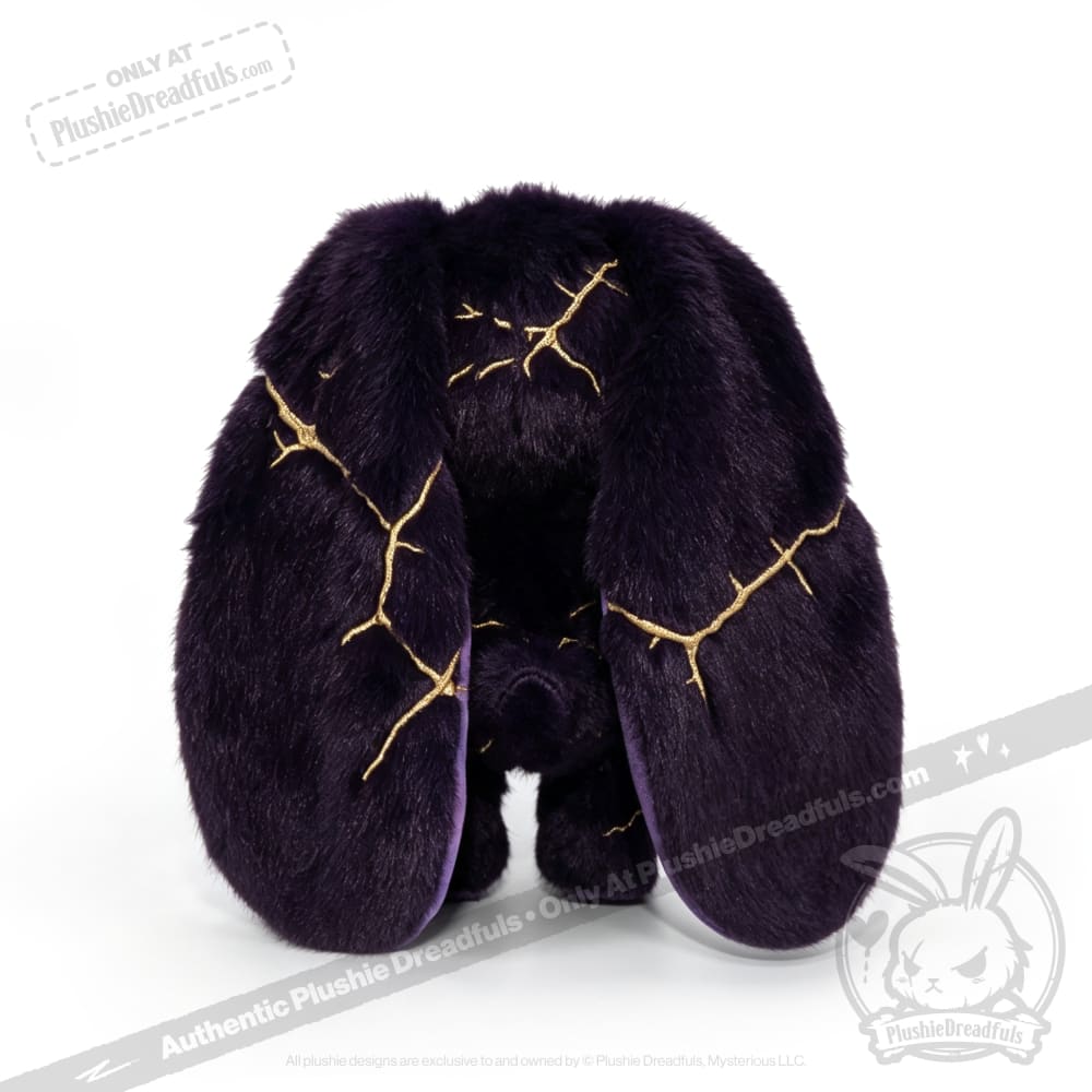 Obsidian Kintsugi Love Rabbit - Plush Stuffed Animal – Mysterious