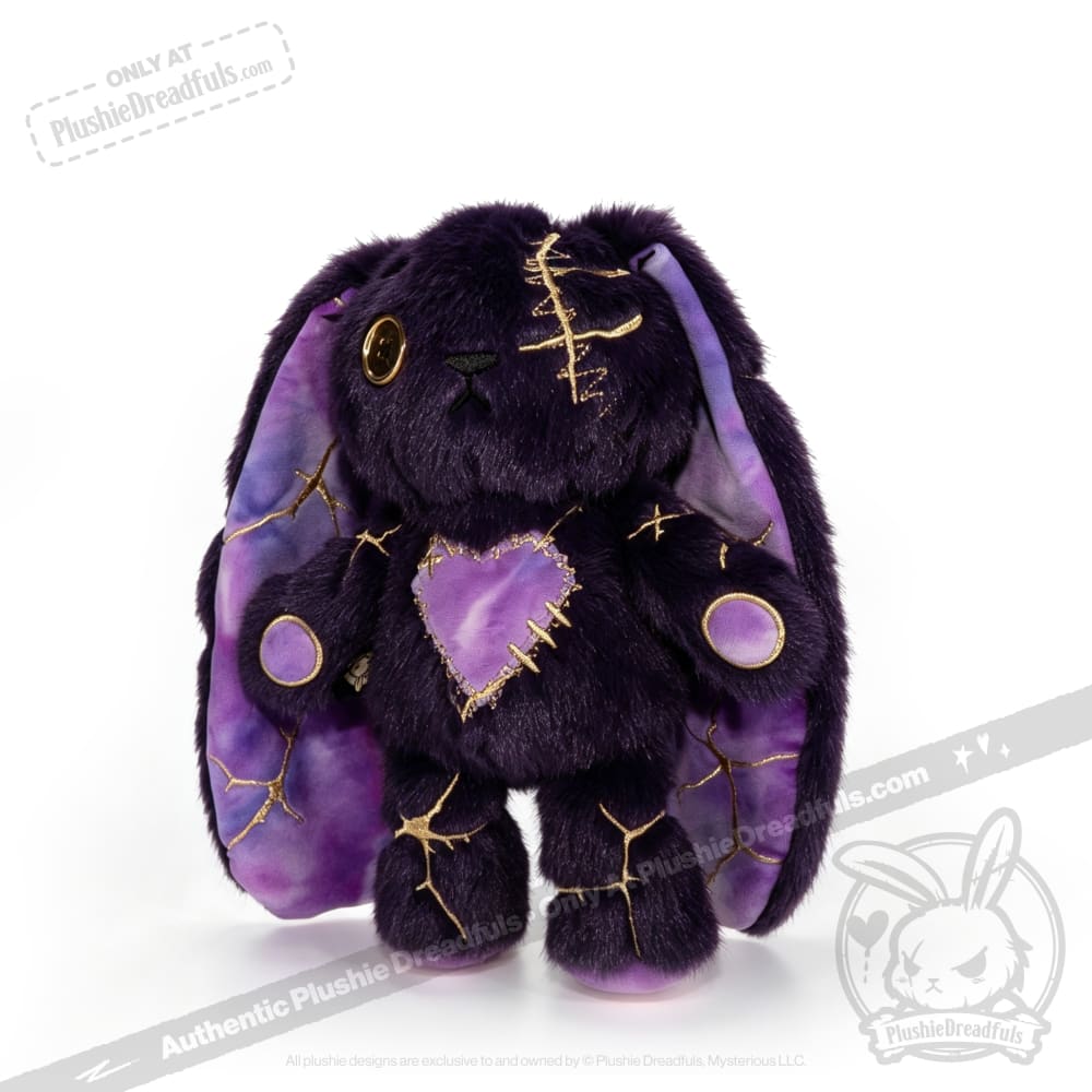 Obsidian Kintsugi Love Rabbit - Plush Stuffed Animal – Mysterious