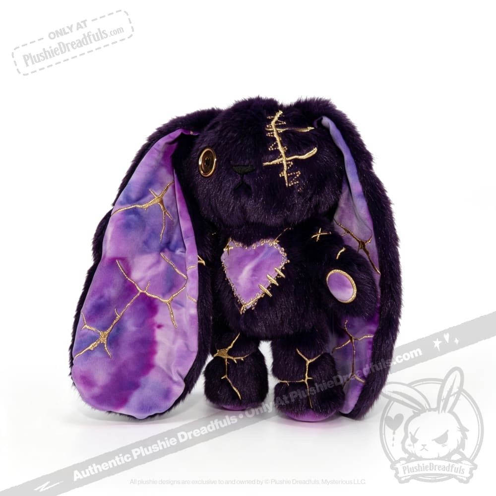 Plushie Dreadfuls -Obsidian Kintsugi Love Rabbit - Plush Stuffed Animal - toy