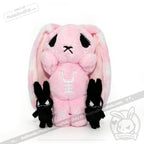 Pastel Pink Anxiety Rabbit Limited Edition - Plush Stuffed Animal - plush