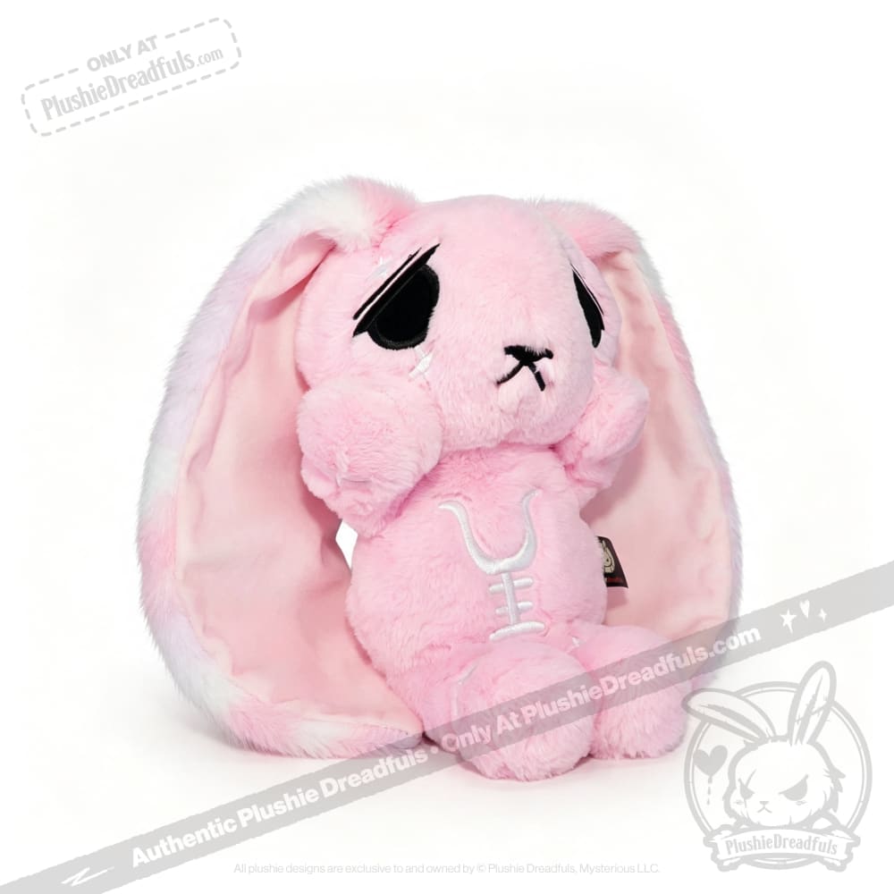 Pastel Pink Anxiety Rabbit Limited Edition - Plush Stuffed Animal - plush