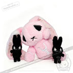 Pastel Pink Anxiety Rabbit Limited Edition - Plush Stuffed Animal - plush