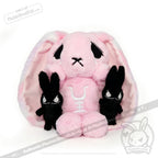 Pastel Pink Anxiety Rabbit Limited Edition - Plush Stuffed Animal - plush