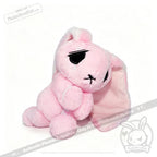 Pastel Pink Anxiety Rabbit Limited Edition - Plush Stuffed Animal - plush