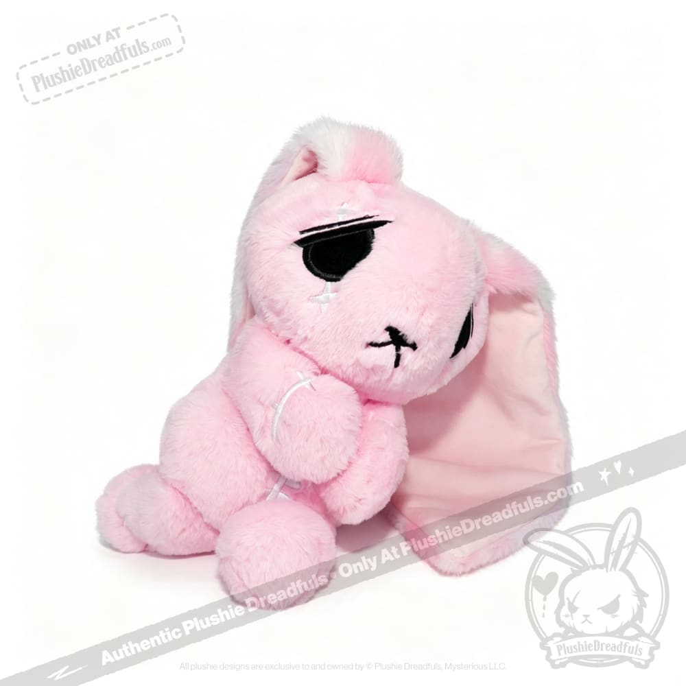 Pastel Pink Anxiety Rabbit Limited Edition - Plush Stuffed Animal - plush