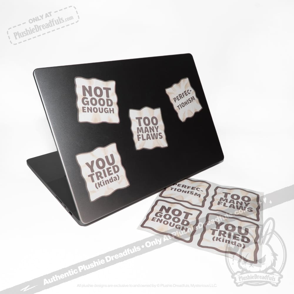 Plushie Dreadfuls Perfectionism Sticker Sheet sticker