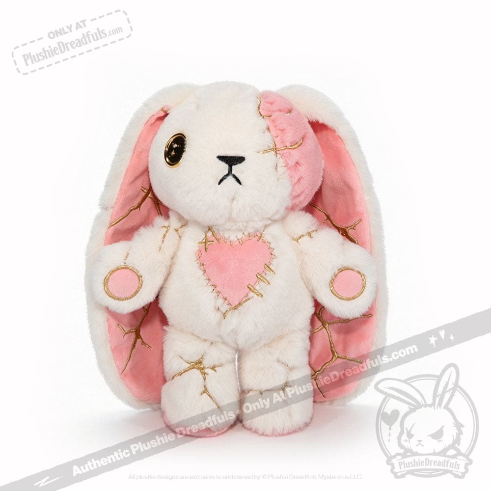 Pink Kintsugi Love Rabbit - Plush Stuffed Animal – Mysterious