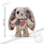 Plushie Dreadfuls - Plaid Love Rabbit - Plush Stuffed Animal toy