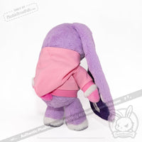 Load image into Gallery viewer, Plush Hoodie Pink Bun Hoodie accessory
