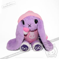 Load image into Gallery viewer, Plush Hoodie Pink Bun Hoodie accessory
