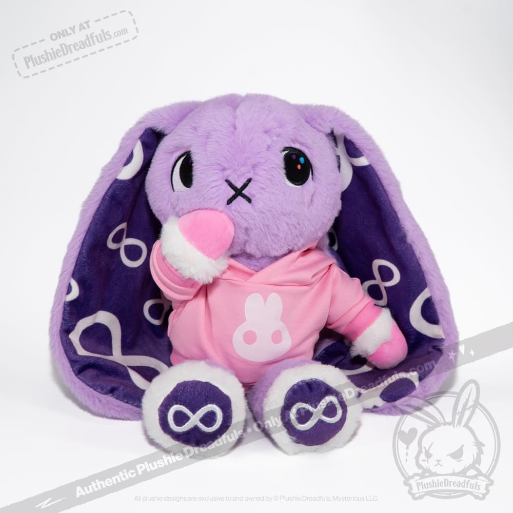 Plush Hoodie Pink Bun Hoodie accessory