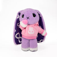 Load image into Gallery viewer, Plush Hoodie Pink Bun Hoodie accessory
