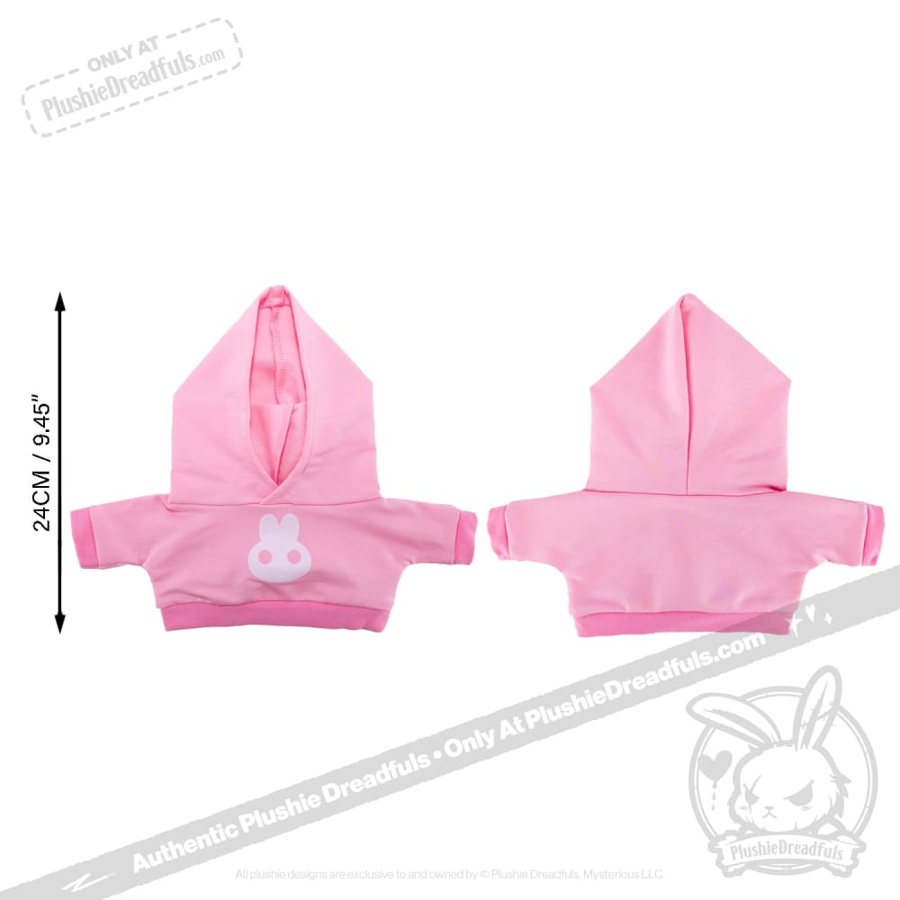 Plush Hoodie Pink Bun Hoodie accessory