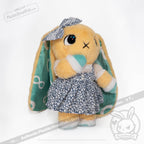 Plush Outfit -Blue Floral Jumper Skirt accessory