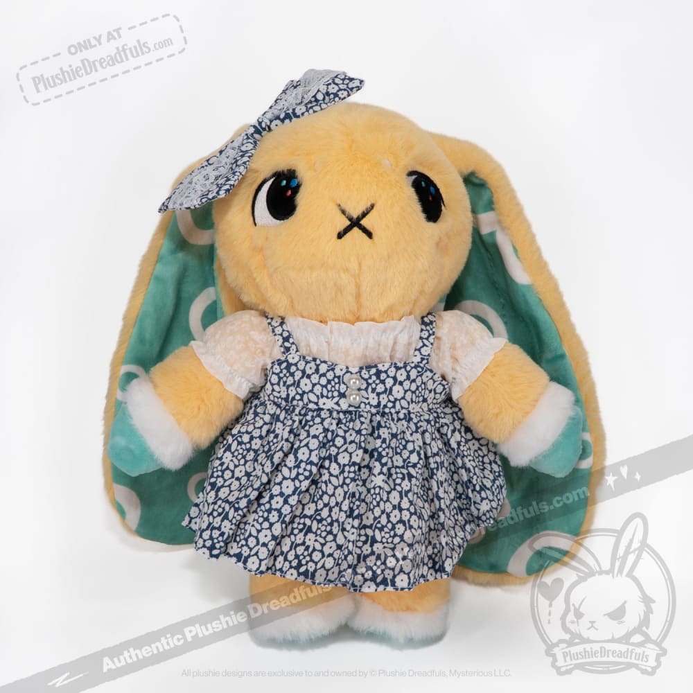 Plush Outfit -Blue Floral Jumper Skirt accessory