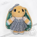 Plush Outfit -Blue Floral Jumper Skirt accessory