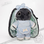 Plush Outfit - Blue Gingham Baby Outfit accessory