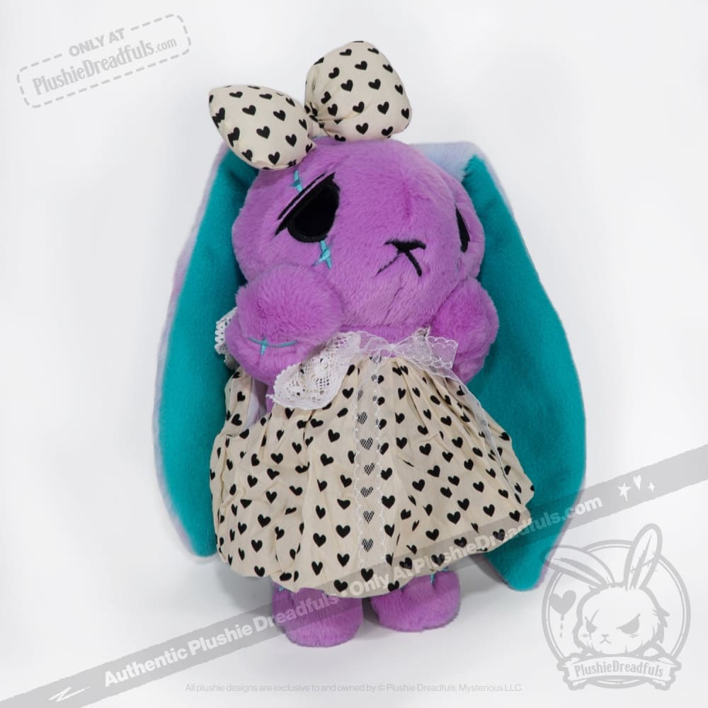 Plush Outfit -Cream with Black Hearts Dress accessory