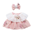 Plush Outfit -Dusty Rose and Lace Dress accessory