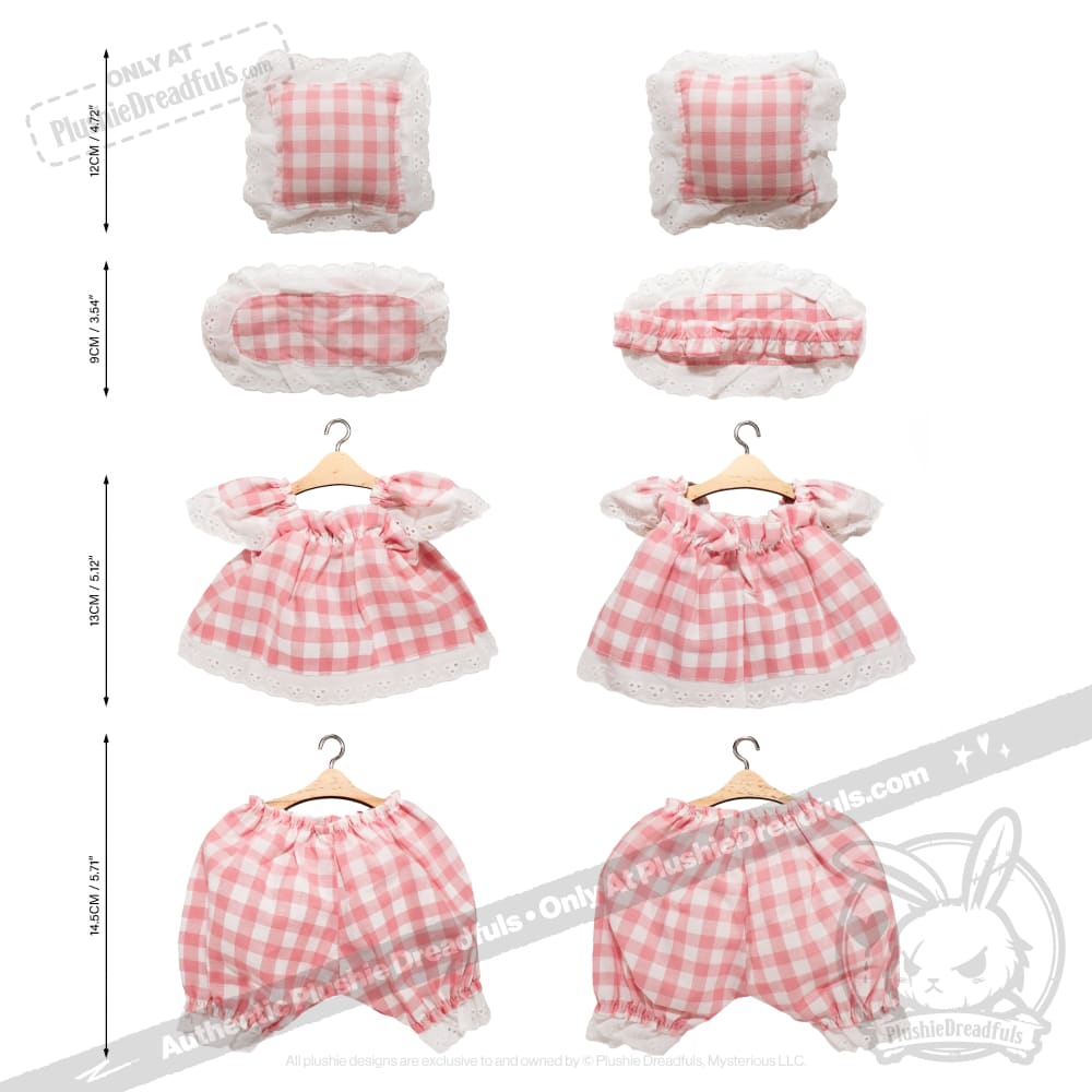 Plush Outfit - Gingham Summer Nap Outfit accessory