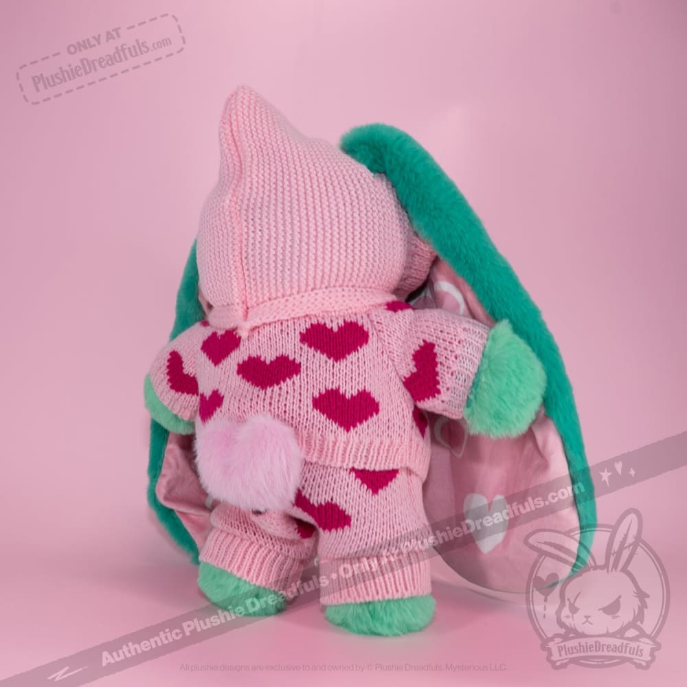 Plush Outfit - Knit Heart Ensemble accessory