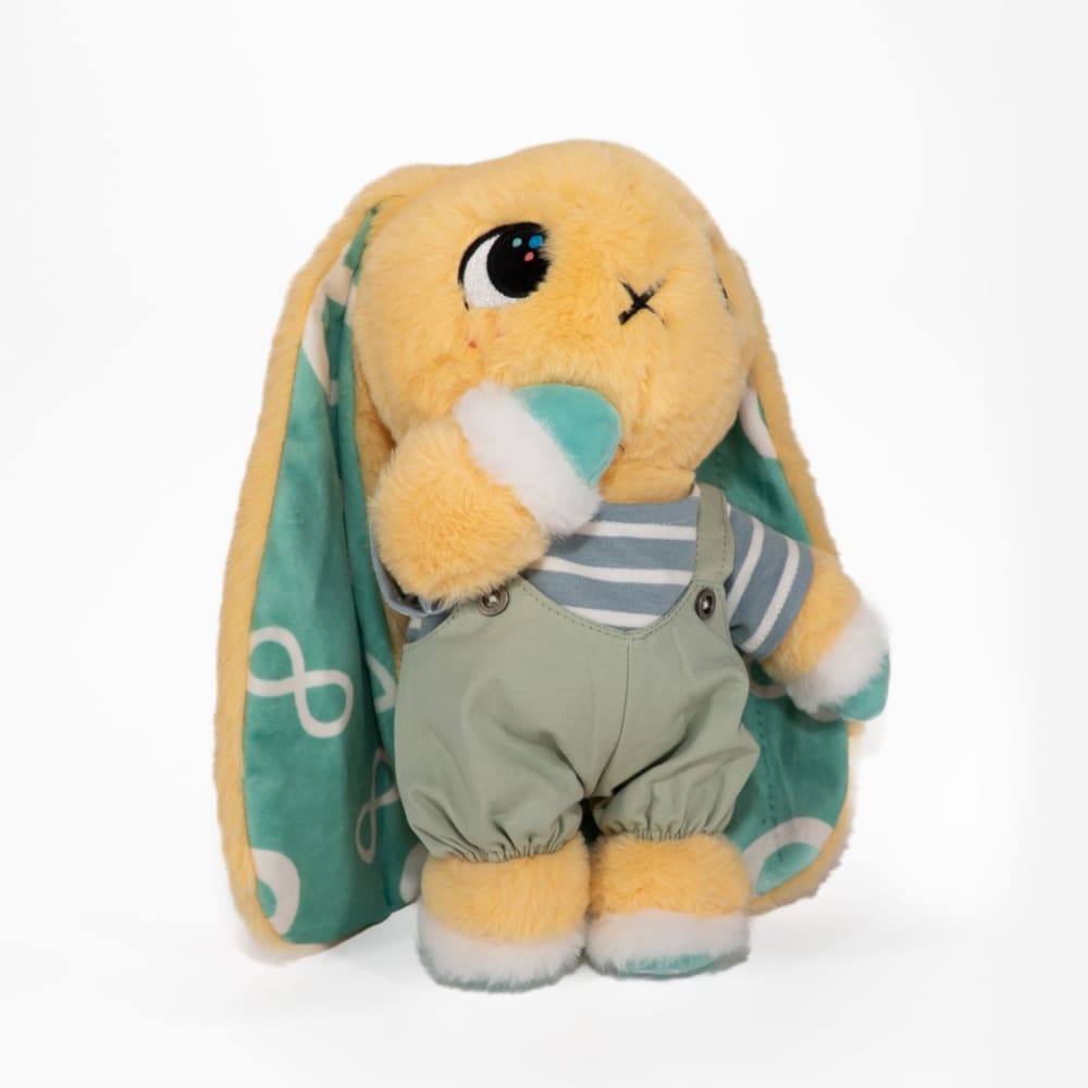 Plush Outfit -Olive Pumpkin Patch Overall Set accessory