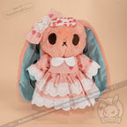 Plush Outfit - Pink Polka Dot Ruffle Dress Outfit accessory