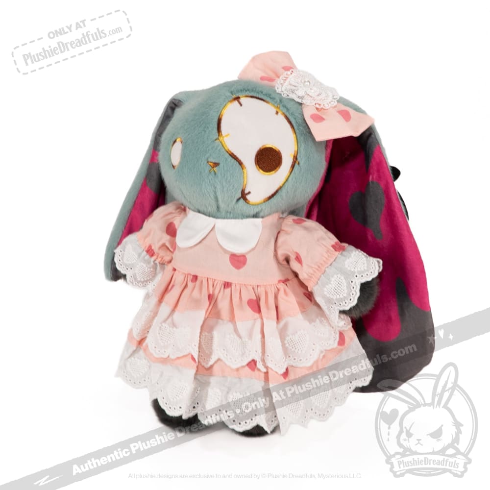 Plush Outfit - Pink Polka Dot Ruffle Dress Outfit accessory