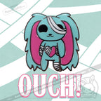 Plushie Dreadfuls - 2 Inch Enamel Pin Ouchie Pin
