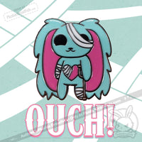 Load image into Gallery viewer, Plushie Dreadfuls - 2 Inch Enamel Pin Ouchie Pin
