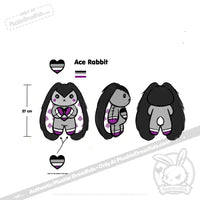 Load image into Gallery viewer, Plushie Dreadfuls - ACE rabbit - Mysterious
