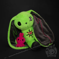 Load image into Gallery viewer, Plushie Dreadfuls - ADHD Rabbit Extra Chaos Edition- Plush Stuffed Animal plush
