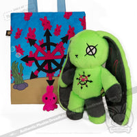 Load image into Gallery viewer, Plushie Dreadfuls - ADHD Rabbit Extra Chaos Edition- Plush Stuffed Animal plush
