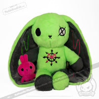 Load image into Gallery viewer, Plushie Dreadfuls - ADHD Rabbit Extra Chaos Edition- Plush Stuffed Animal plush
