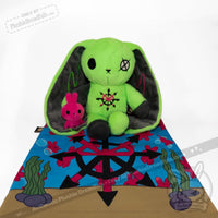 Load image into Gallery viewer, Plushie Dreadfuls - ADHD Rabbit Extra Chaos Edition- Plush Stuffed Animal plush
