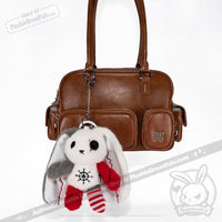 Load image into Gallery viewer, Plushie Dreadfuls -ADHD Rabbit Plush Keychain Accessory Keychain
