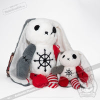 Load image into Gallery viewer, Plushie Dreadfuls -ADHD Rabbit Plush Keychain Accessory Keychain
