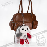 Load image into Gallery viewer, Plushie Dreadfuls -ADHD Rabbit Plush Keychain Accessory Keychain
