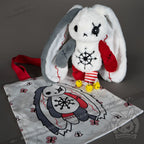 Plushie Dreadfuls - ADHD Rabbit - Plush Stuffed Animal - Mysterious